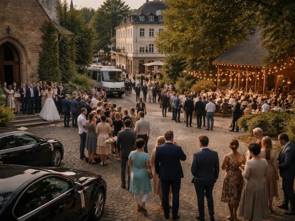 Fragmented Celebrations: One Wedding Day Across Multiple Places