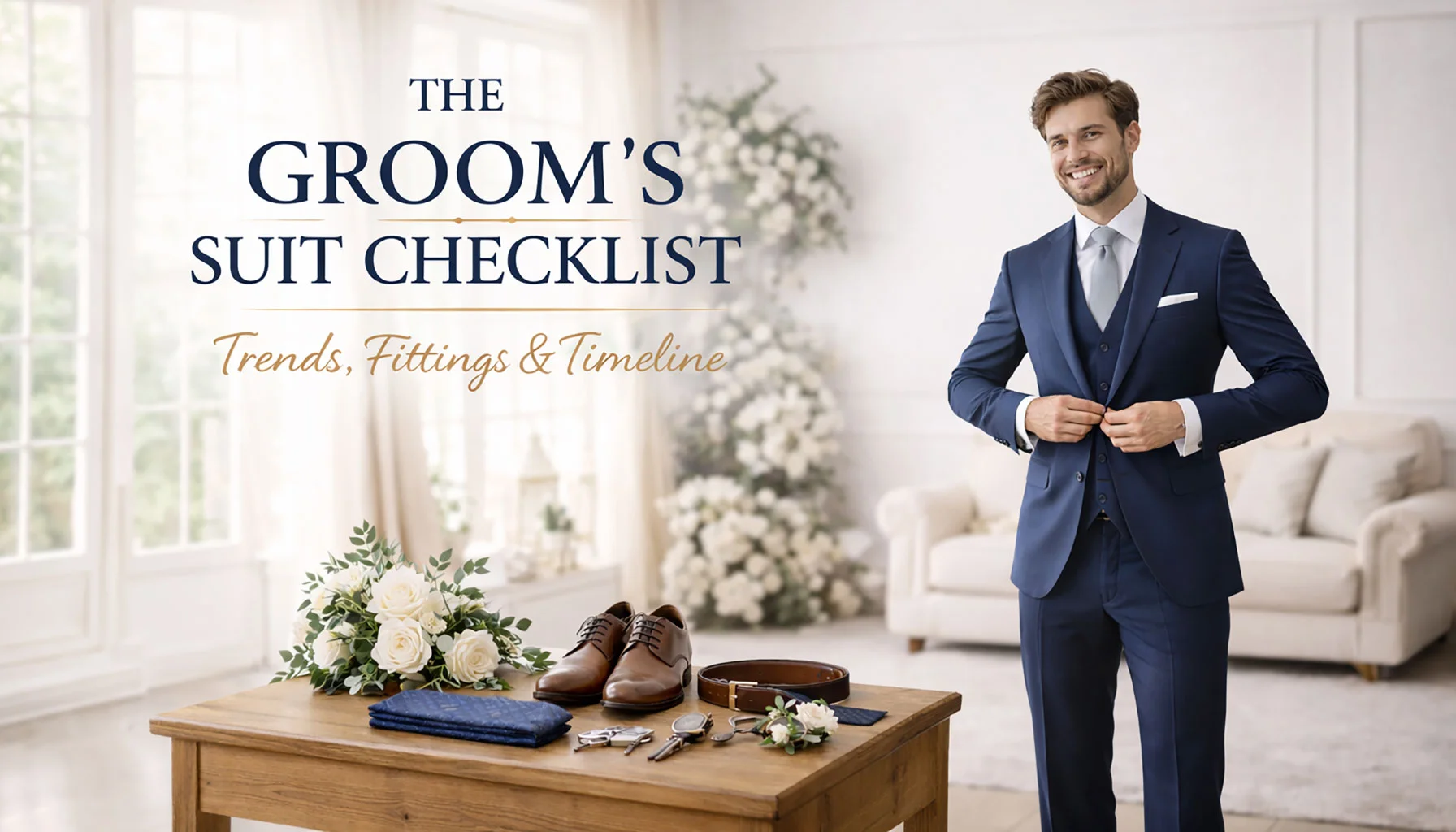The Groom's Suit Guide: Planning, Fittings, Trends & Timeline